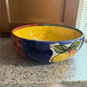 Colorful Ceramic Fruit Bowl